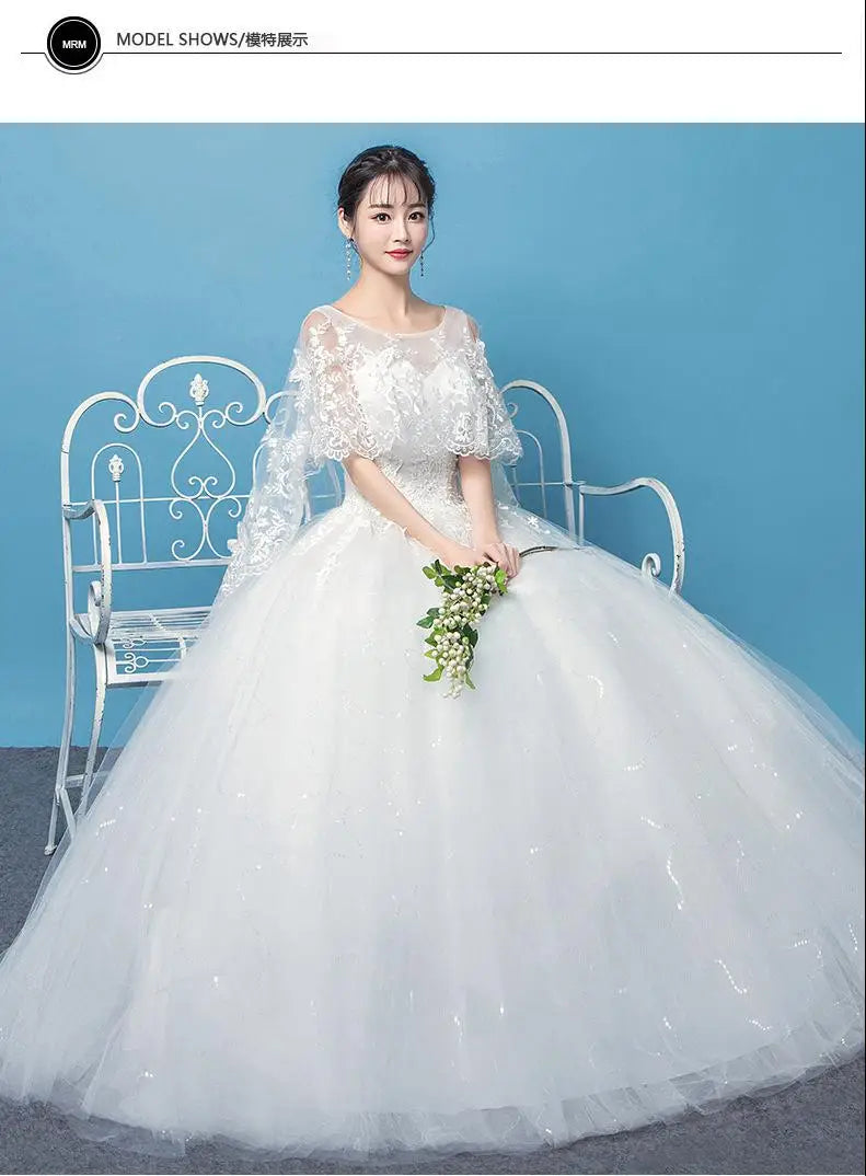 Cheap Sweetheart Korean Pluse Size Wedding Dress New Fashion Elegant Girl Customization Large
