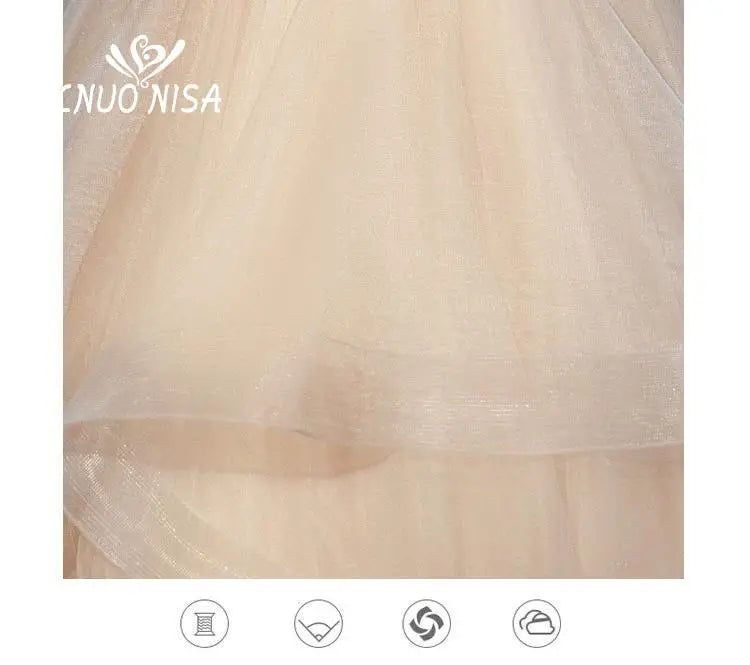 Wedding dress Sexy Deep V Neck Ball Gowns Spaghetti Straps Off White Champagne Tulle Bridal Dress