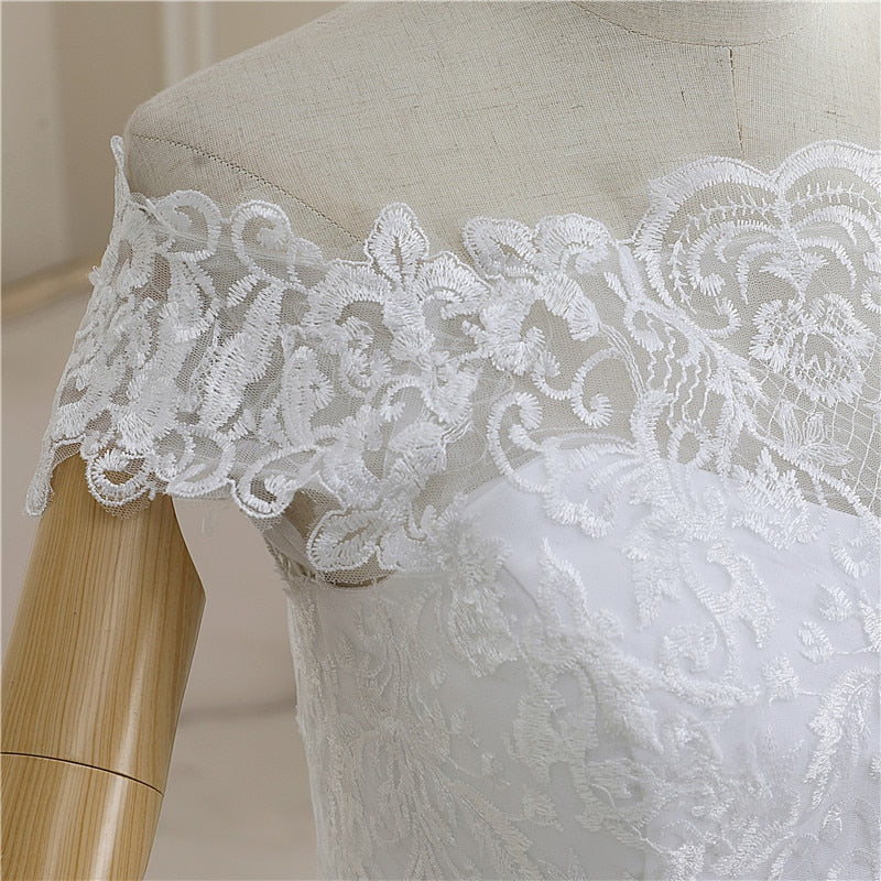 New Arrival Wedding Dress Sleeveless Organza Court Train Lace Up Ball Gown Off The Shoulder Princess Wedding Gown
