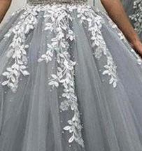 Champagne Wedding Dress With Trian Sexy V-neck Bridal Dress Backless Ball Gown