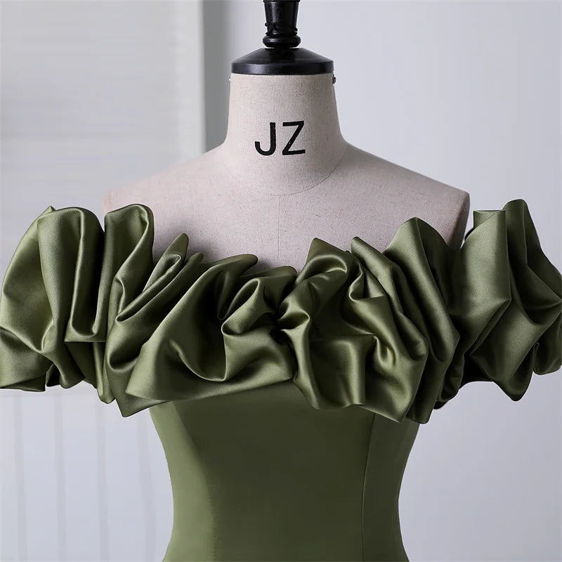 New Off Shoulder Satin Quinceanera Dresses Party Prom Ball Gown Classic Custom color or Plus Szie