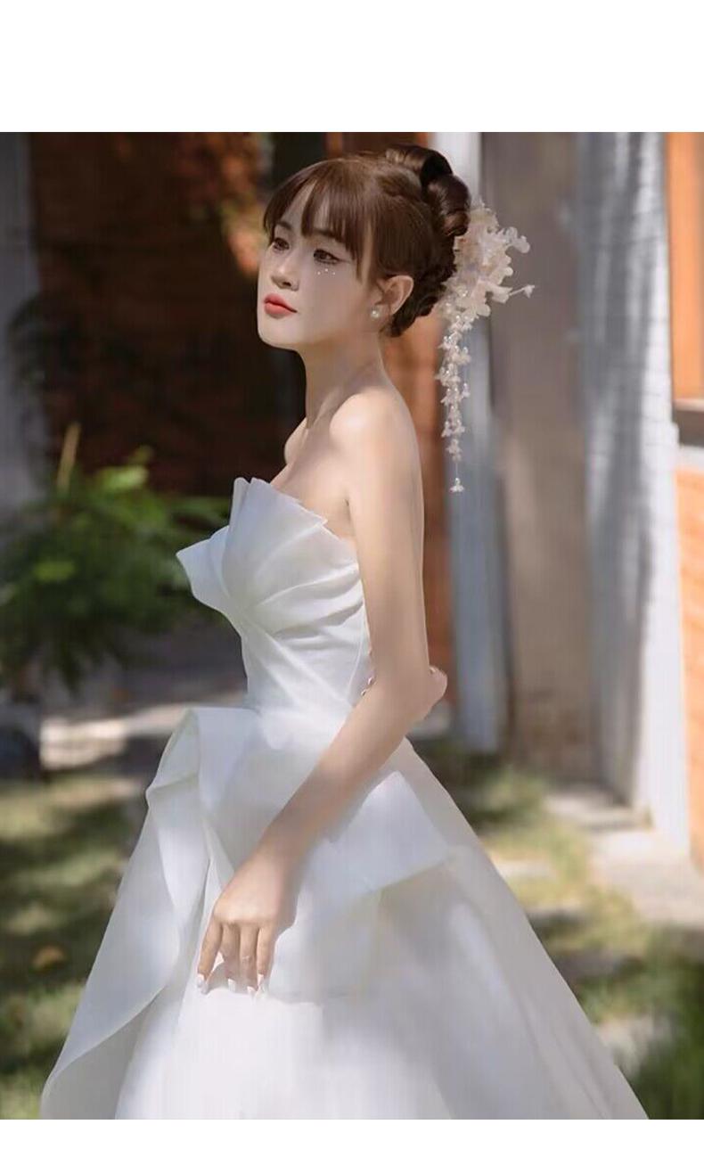 Strapless Wedding Dress Silky