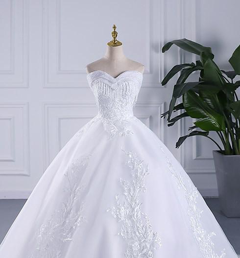 Lace Crystal Beaded Wedding Dresses New Plus Size Off The Shoulder Wedding Gown