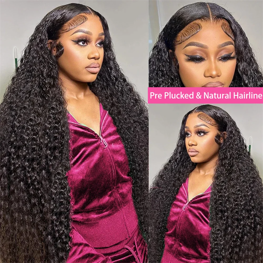 Hd 13x6 Lace Wig Human Hair Curly Wig 40 Inch Brazilian Pre Plucked