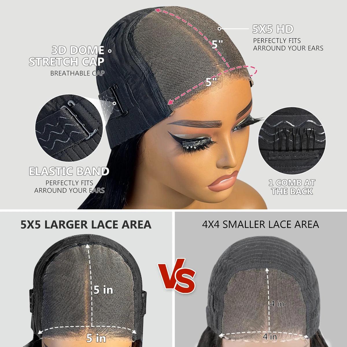 Glueless Wigs Human Hair Pre Plucked Pre Cut P1b/30 Straight Bob Wig With Natural Hairline