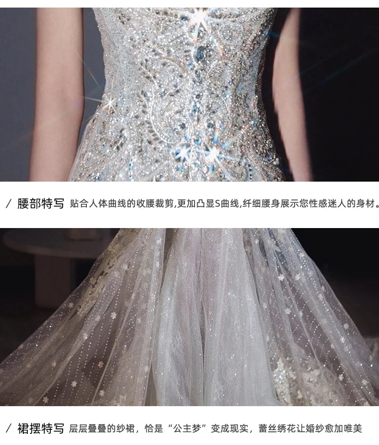 Fishtail new main yarn female wedding dress