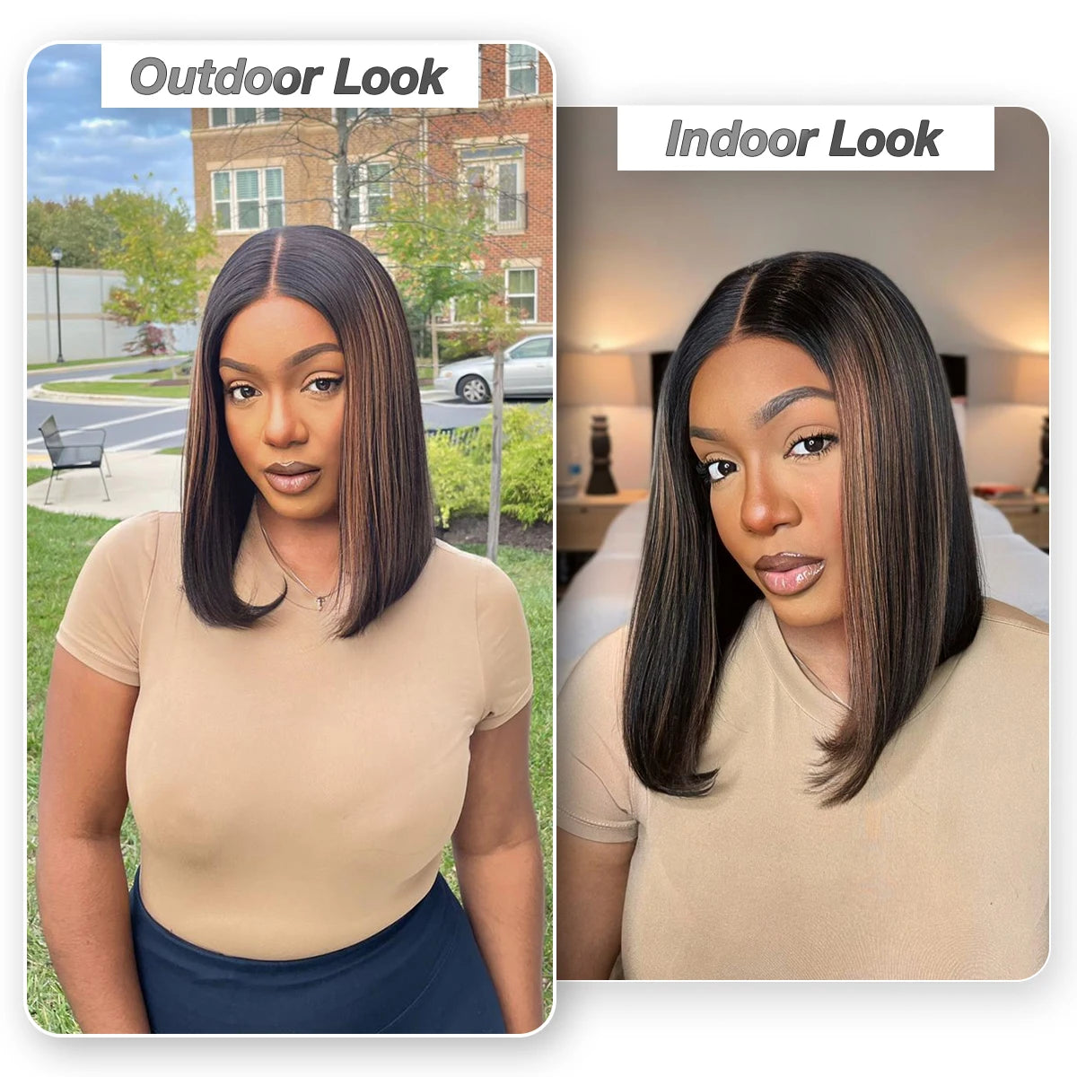 Glueless Wigs Human Hair Pre Plucked Pre Cut P1b/30 Straight Bob Wig With Natural Hairline