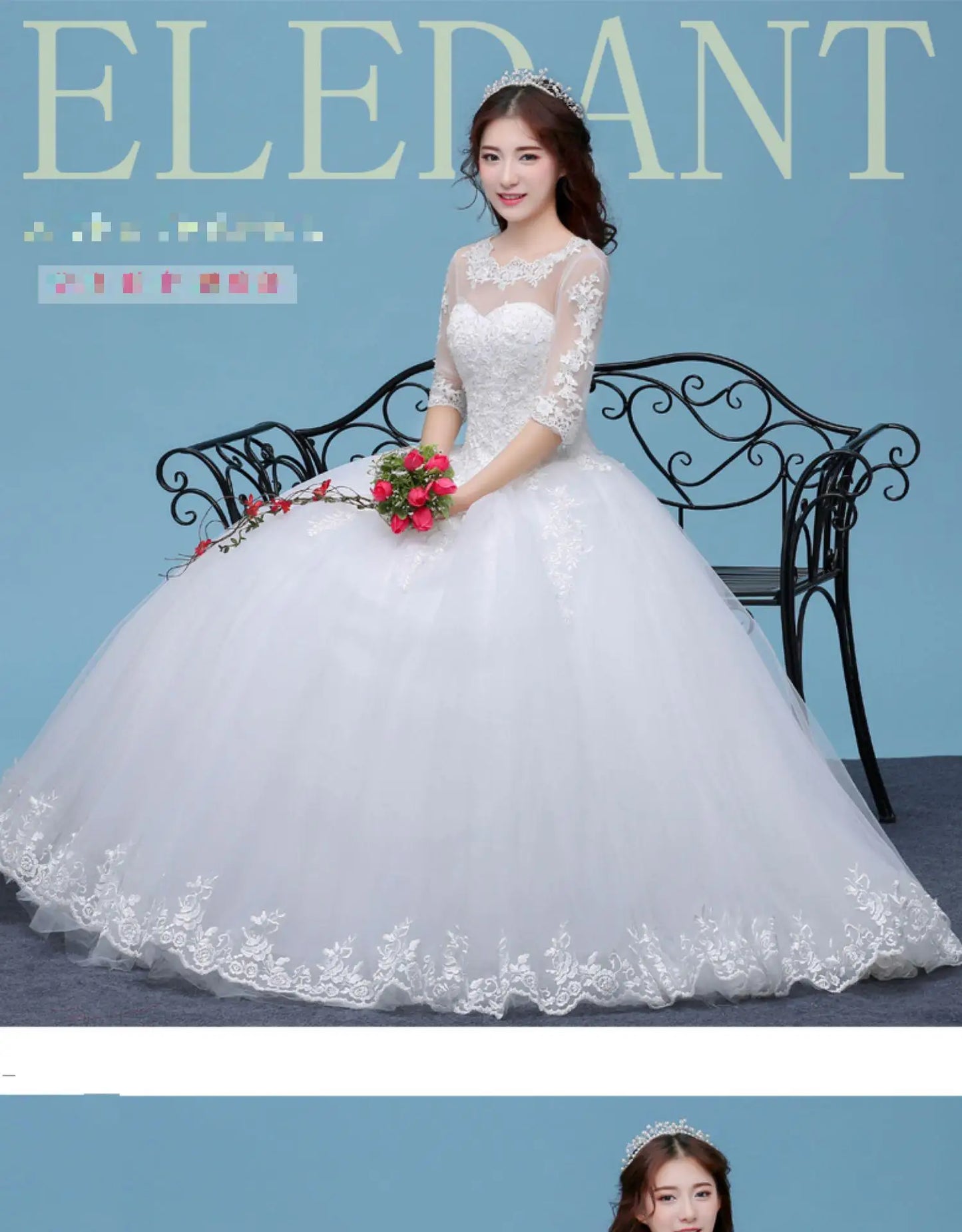 Lace A- Line O-neck Wedding Dresses Cheap Floor Length Ivory Bride Gowns Custom Made