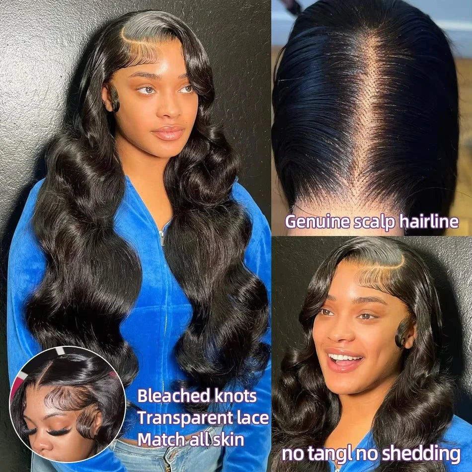 Body Wave Wigs 13x6 Hd Lace Frontal Wig 40 Inch 250 Density Human Hair Wigs