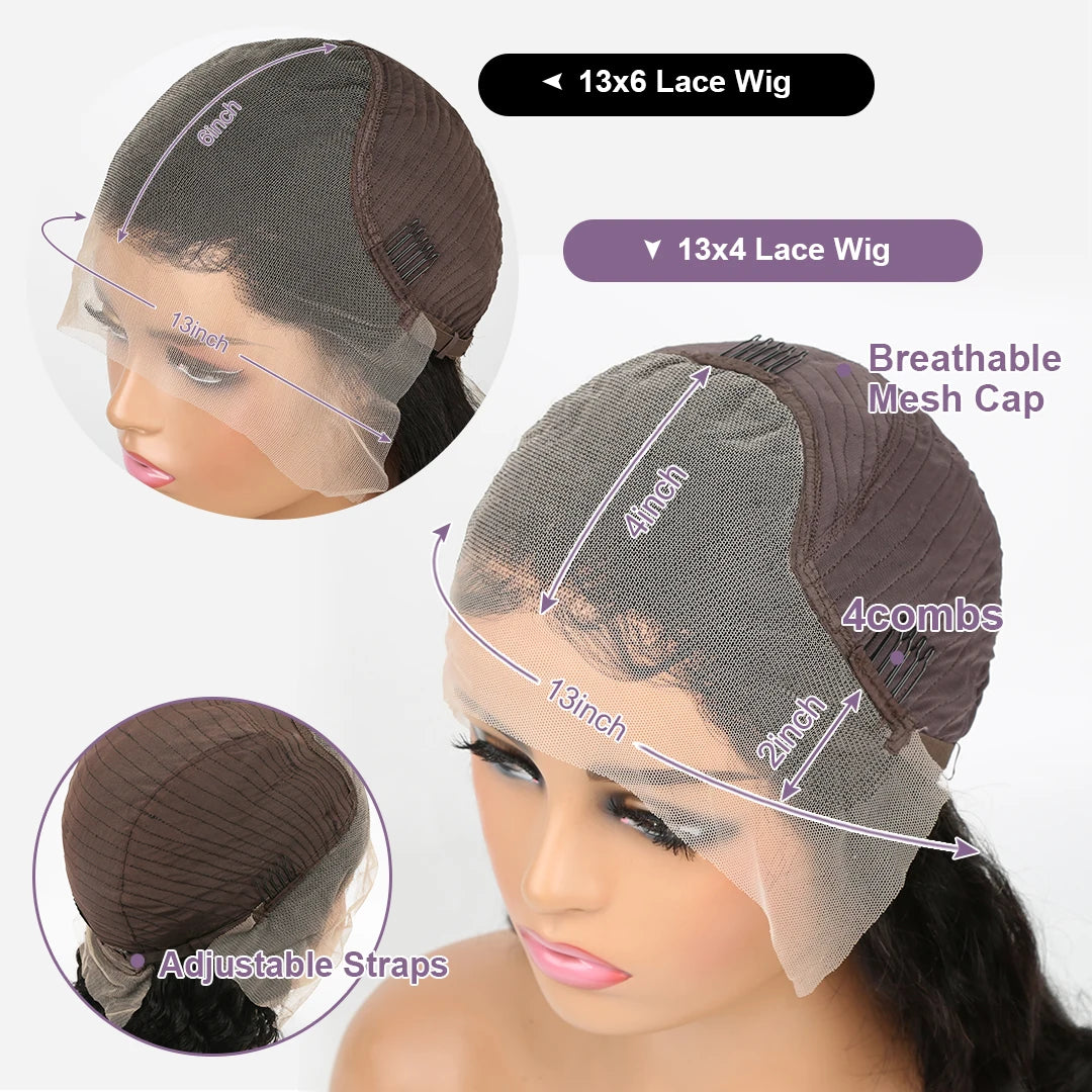 220% Curly 613 Honey Blonde 13x6 HD Brazilian Transparent 13x4 Lace Frontal Deep Wave Wig For Women