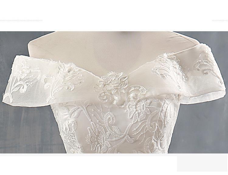 Elegant Sexy Mermaid Off The Should Lace Applique Bride Dress Custom