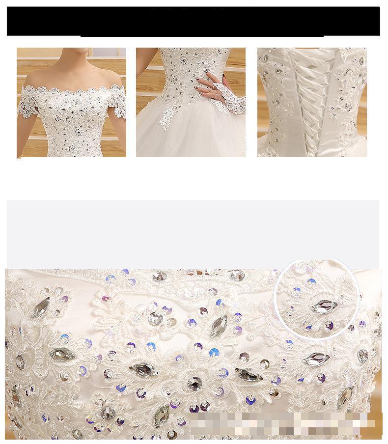 Off The Shoulder Vintage Lace Long Train Wedding Dresses 2023 Vestido De Noiv Plus Size Bridal Dress Wedding Gowns