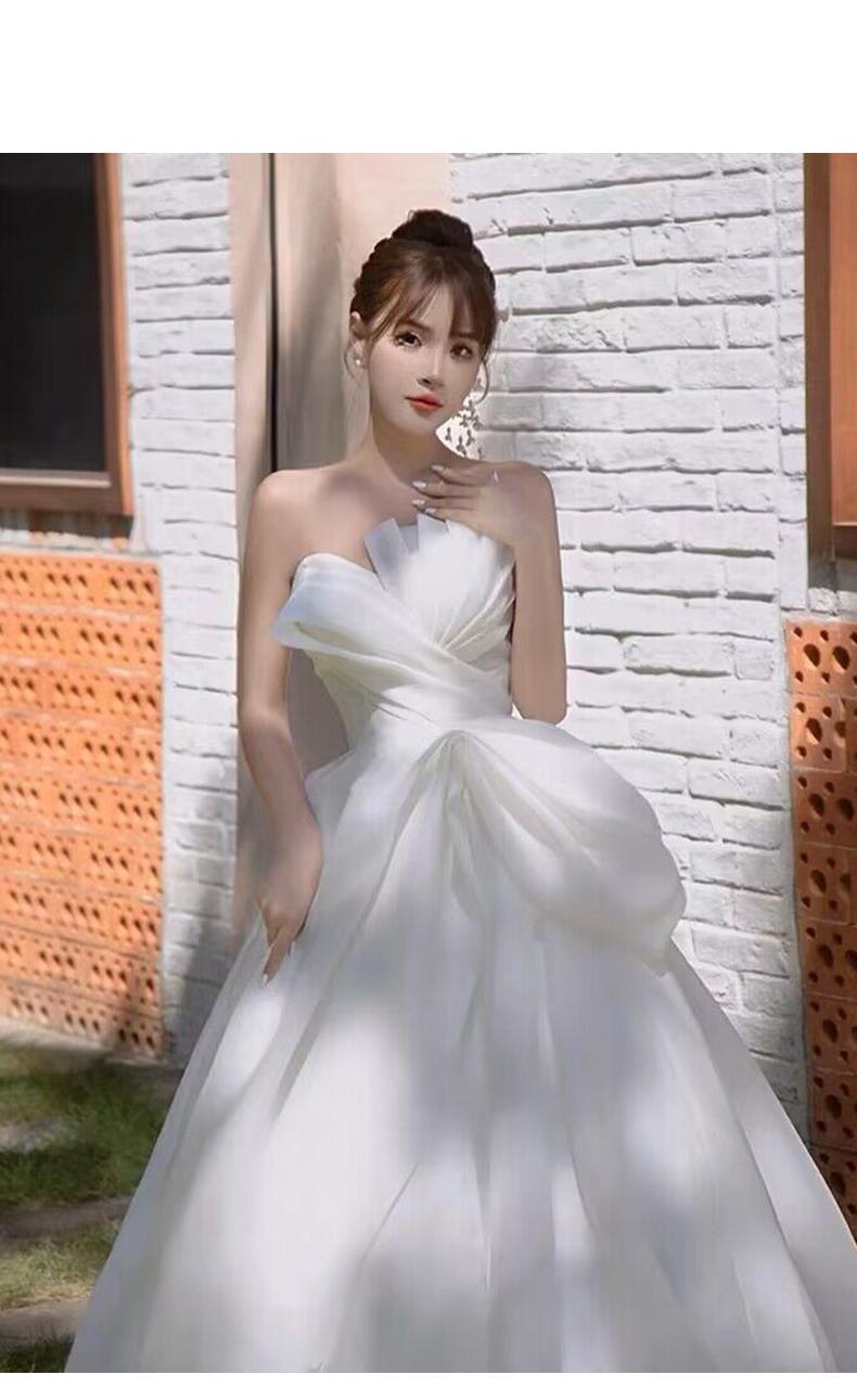 Strapless Wedding Dress Silky