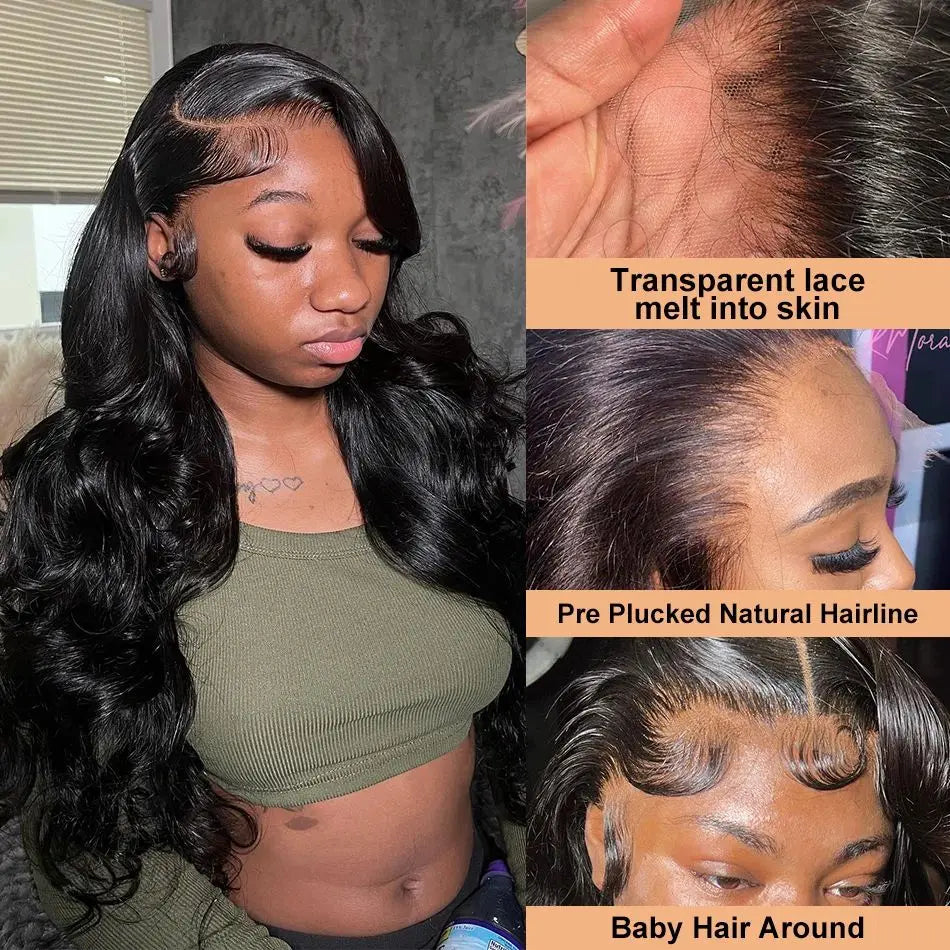 Body Wave Wigs 13x6 Hd Lace Frontal Wig 40 Inch 250 Density Human Hair Wigs