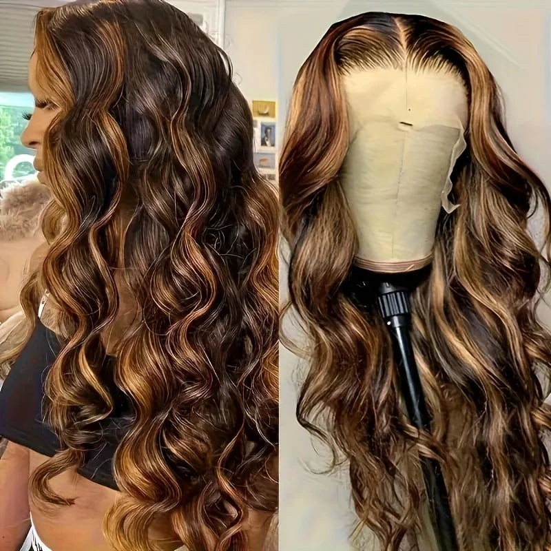 Body Wave 4/27 Highlight 13X6 Lace Frontal Wig
