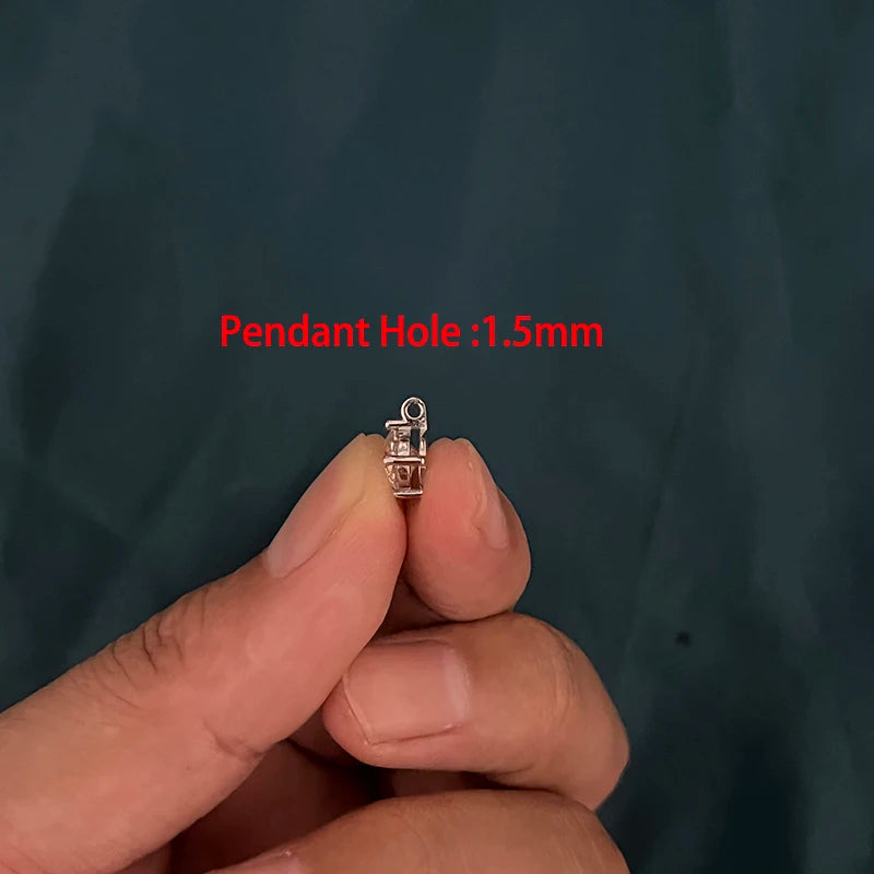Trendy 925 Sterling Silver 1-3 Carat D Color Moissanite Pendant Necklace