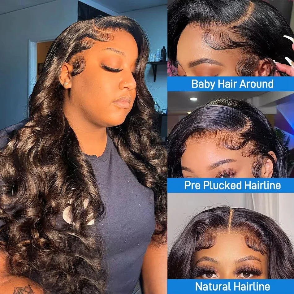 Body Wave Wigs 13x6 Hd Lace Frontal Wig 40 Inch 250 Density Human Hair Wigs