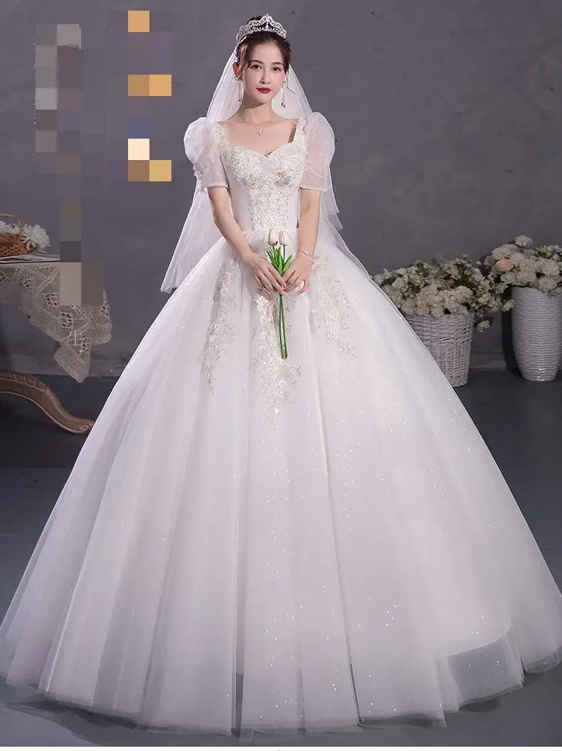 Ball Gown Wedding Dresses Off The Shoulder Wedding Gowns Elegant Appliques Beaded Bridal Dress Plus Size Vestidos De Novia 2023