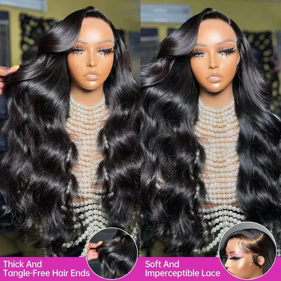 Body Wave Wigs 13x6 Hd Lace Frontal Wig 40 Inch 250 Density Human Hair Wigs