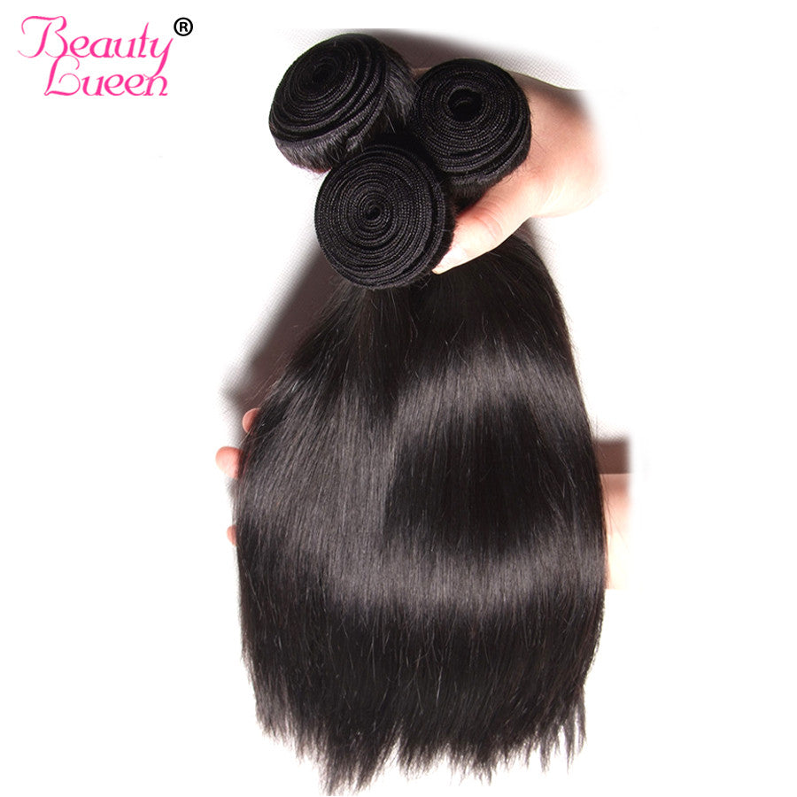 Straight Malaysian Virgin Hair Beauty Lueen Hair Products 100% Human Hair Weave Bundles Natural Color 1 bundles Hair Weaving