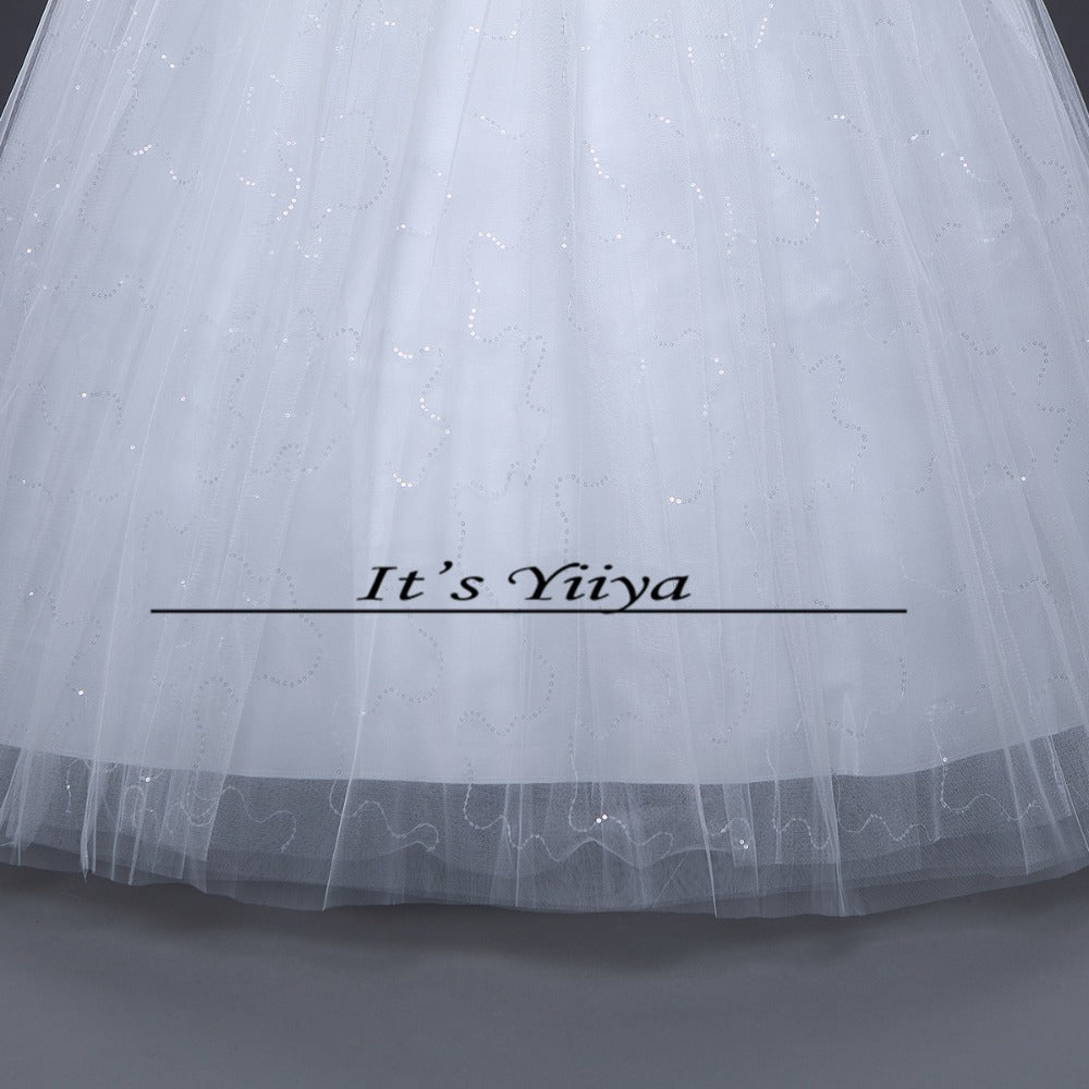 Free Shipping New 2016 White Wedding dresses Fashion Bride Wedding frocks Princess Wedding gowns Lace Sexy Vestidos De Novia H46