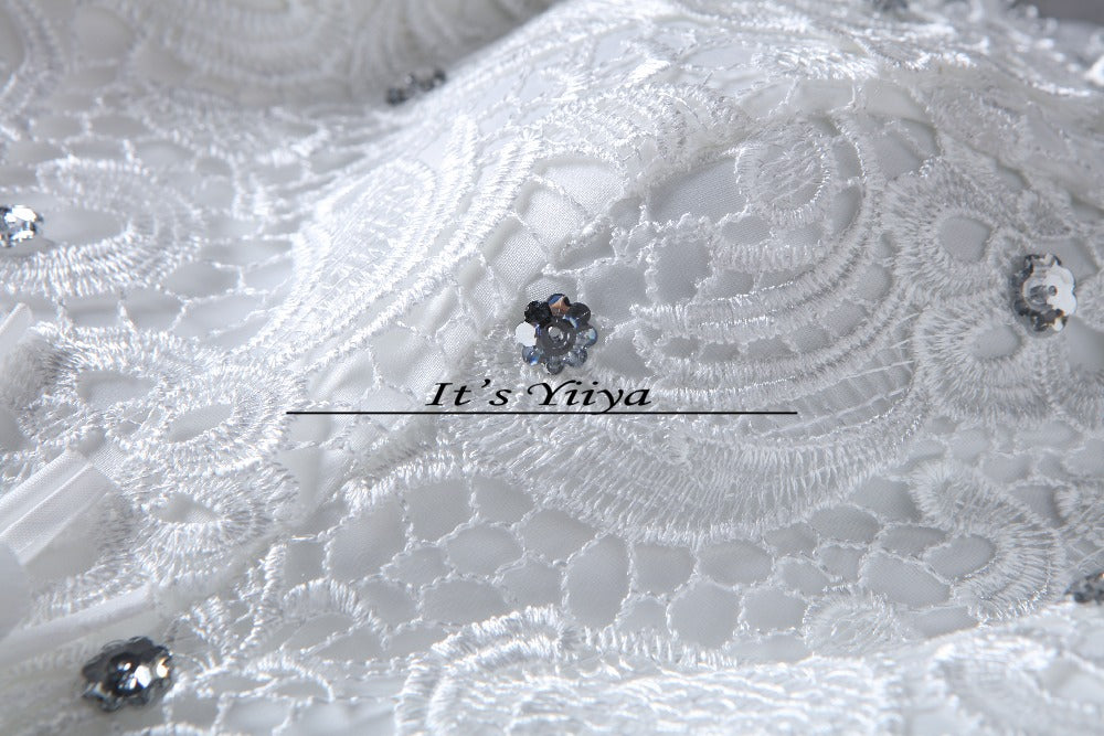 Free Shipping New 2016 White Wedding dresses Fashion Bride Wedding frocks Princess Wedding gowns Lace Sexy Vestidos De Novia H46