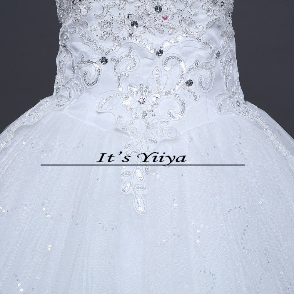 Free shipping 2015 new lace up white wedding gown floor-length koren style sequin wedding dress bride Vestidos De Novia H35