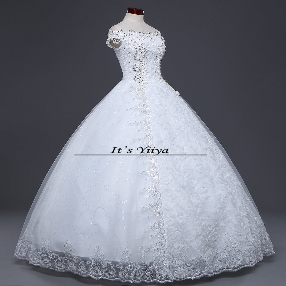 Free shipping 2015 new design high quality wedding dress white princess wedding gown fashion sexy Vestidos De Novia HS595