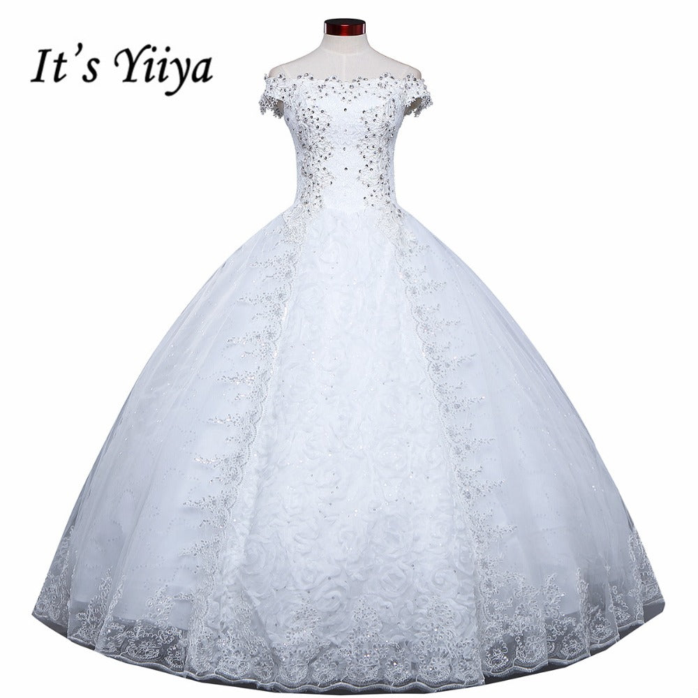 Free shipping 2015 new design high quality wedding dress white princess wedding gown fashion sexy Vestidos De Novia HS595