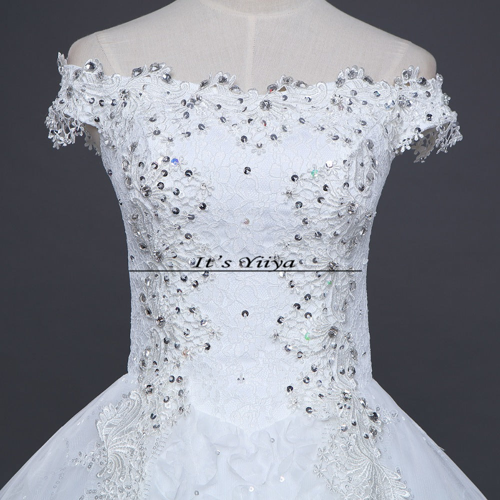Free shipping 2015 new design high quality wedding dress white princess wedding gown fashion sexy Vestidos De Novia HS595
