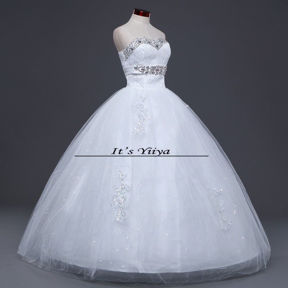 HOT Free shipping new 2015 white princess fashionable lace wedding dress romantic tulle wedding dresses Vestidos De Novia HS107