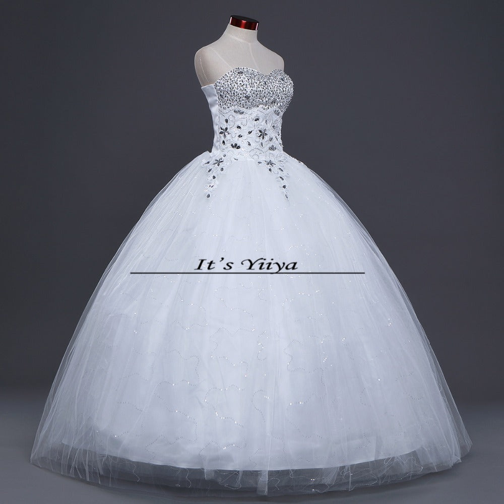 Free shipping new 2015 white princess fashionable wedding romantic tulle wedding dresses Vestidos De Novia Bridal Gowns HS087