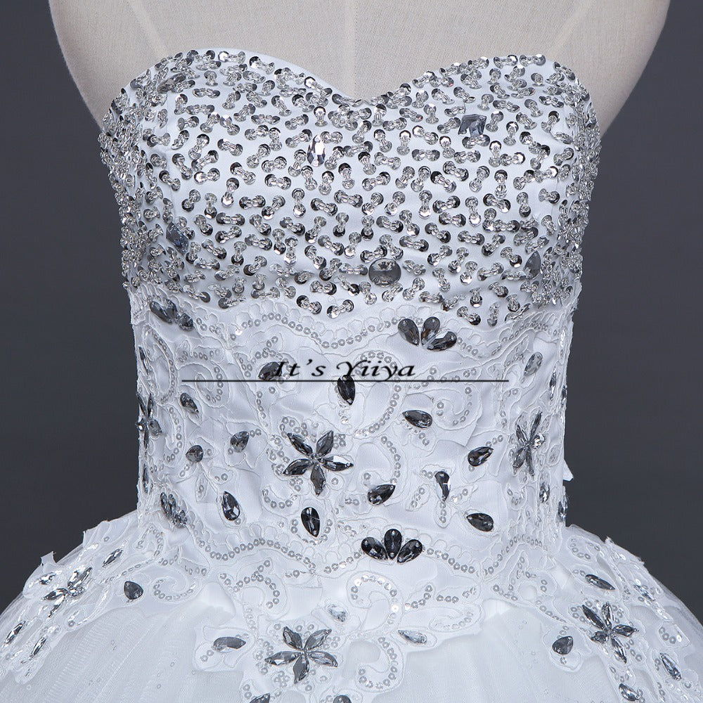 Free shipping new 2015 white princess fashionable wedding romantic tulle wedding dresses Vestidos De Novia Bridal Gowns HS087