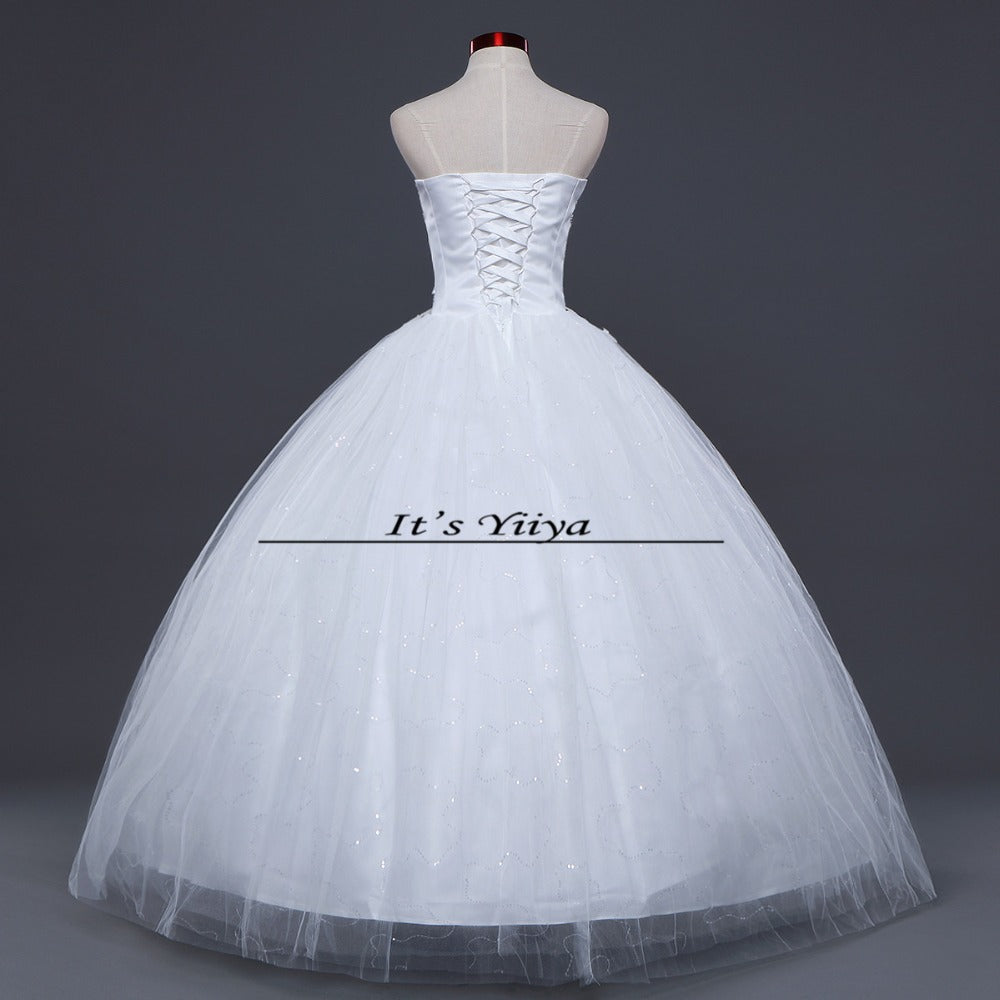 Free shipping new 2015 white princess fashionable wedding romantic tulle wedding dresses Vestidos De Novia Bridal Gowns HS087