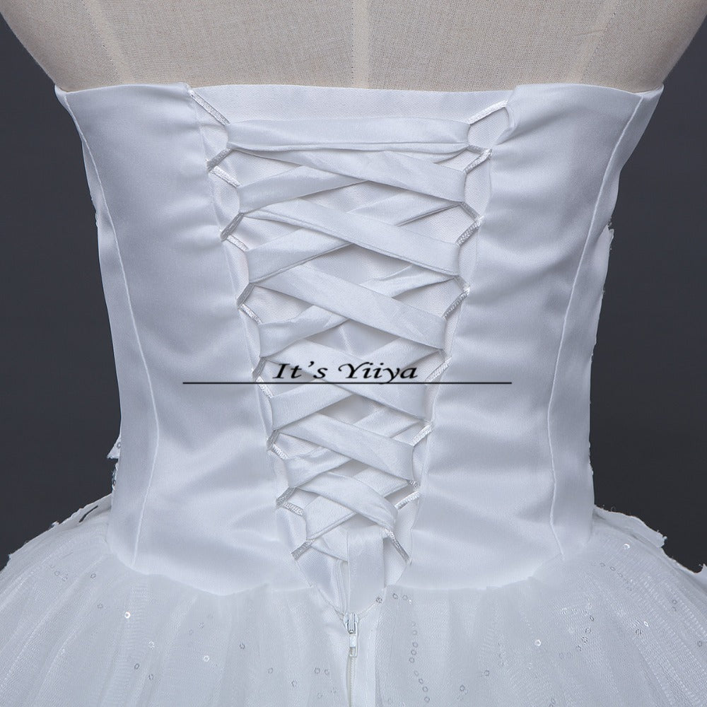 Free shipping new 2015 white princess fashionable wedding romantic tulle wedding dresses Vestidos De Novia Bridal Gowns HS087