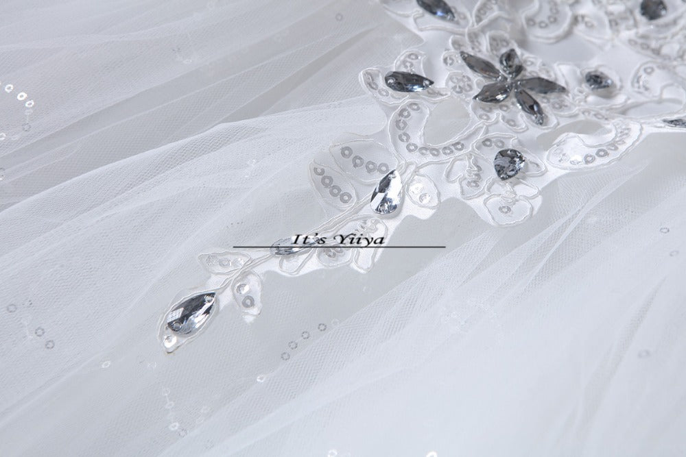 Free shipping new 2015 white princess fashionable wedding romantic tulle wedding dresses Vestidos De Novia Bridal Gowns HS087