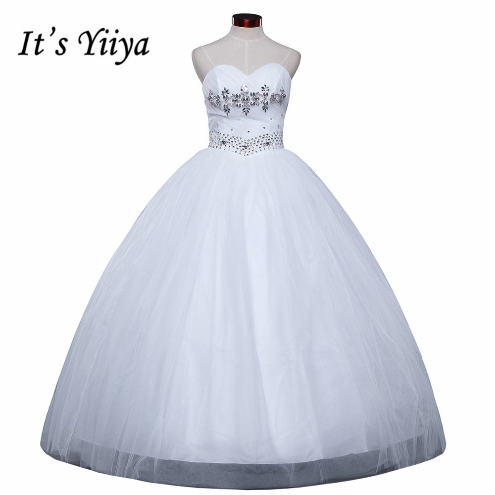 HOT Free shipping white princess wedding dress 2015 plus size fashionable cheap bride Vestidos De Novia wedding gown Y228