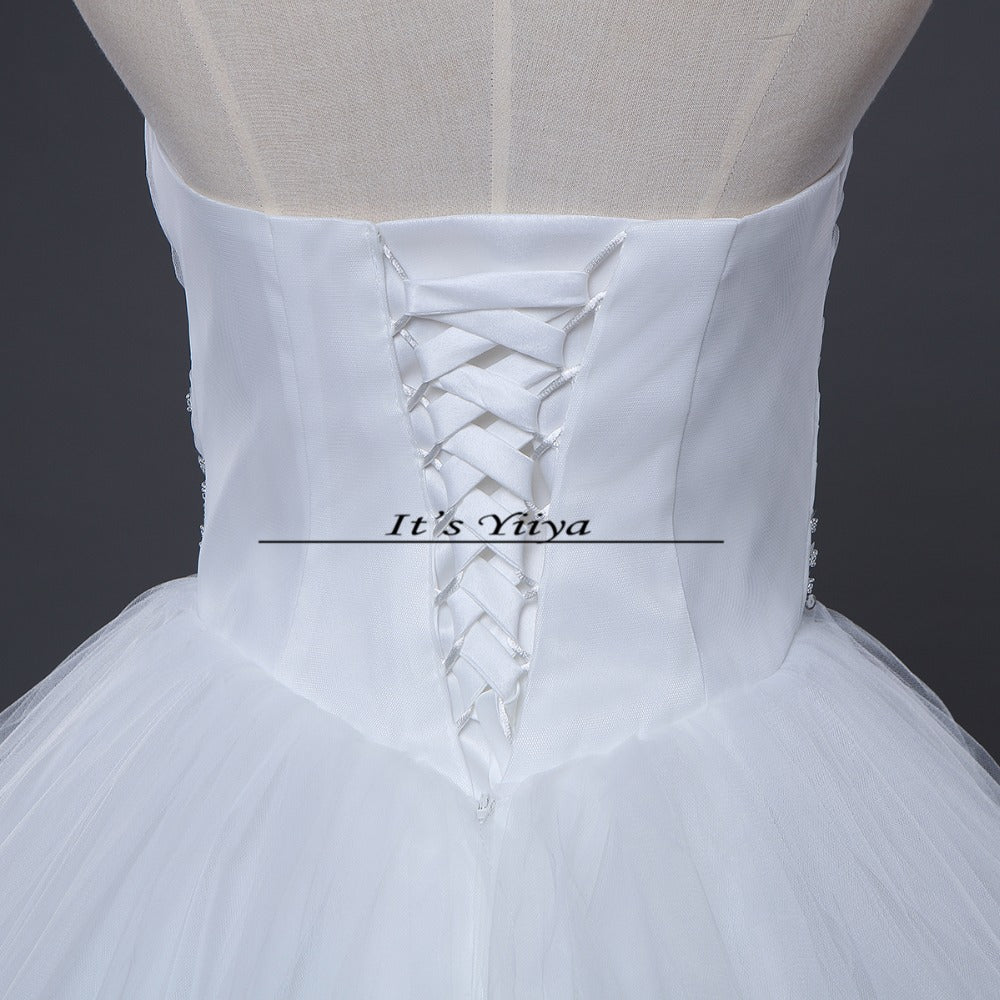 HOT Free shipping white princess wedding dress 2015 plus size fashionable cheap bride Vestidos De Novia wedding gown Y228