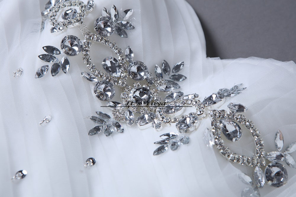 HOT Free shipping white princess wedding dress 2015 plus size fashionable cheap bride Vestidos De Novia wedding gown Y228