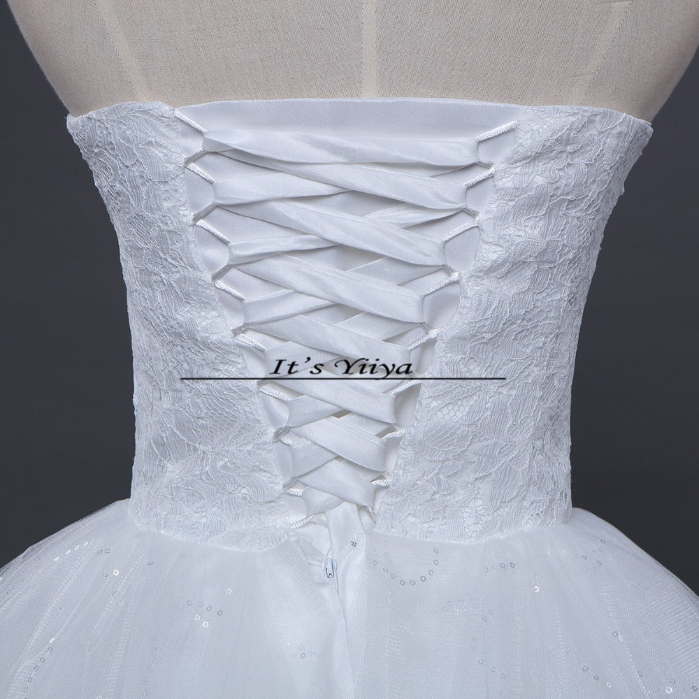 Free shipping 2015 new cheap wedding gown white lace romantic wedding dress price under 50 Vestidos De Novia Bridal dress HS121