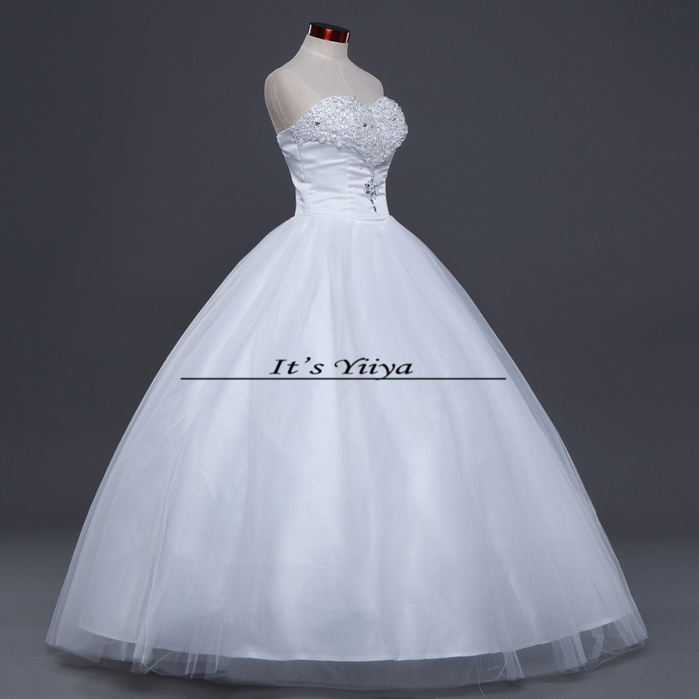 Free shipping 2015 new white cheap wedding dress princess wedding dresses fashion wedding gown Vestidos De Novia HS238
