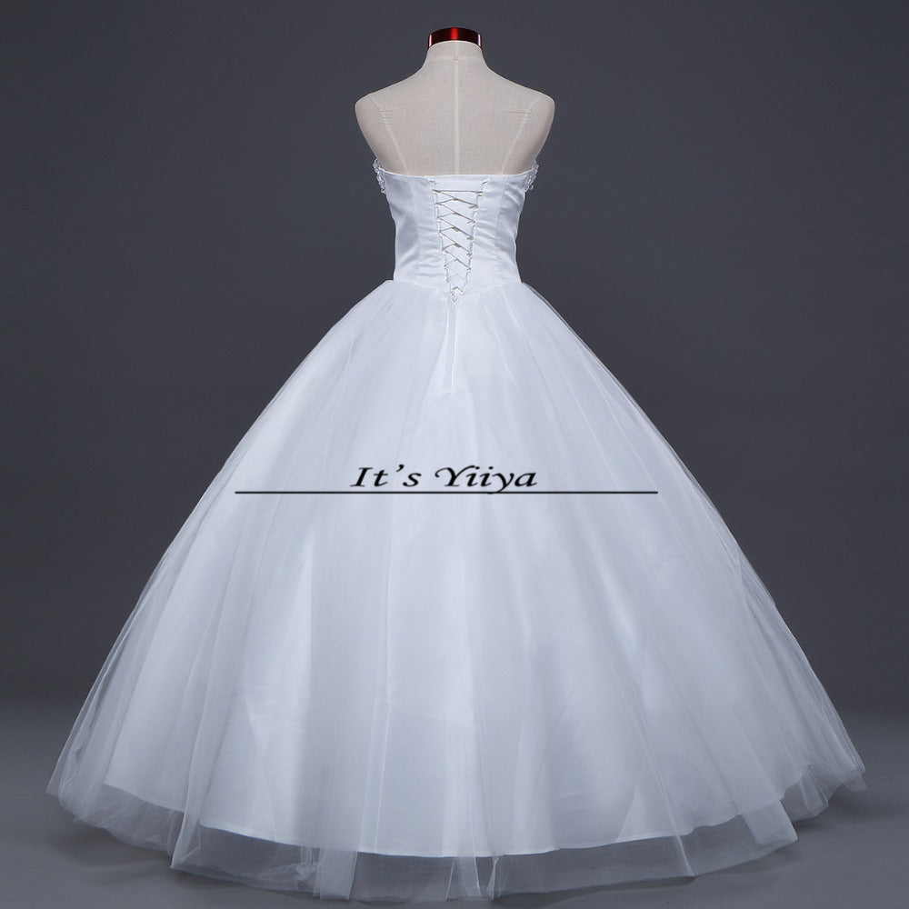 Free shipping 2015 new white cheap wedding dress princess wedding dresses fashion wedding gown Vestidos De Novia HS238