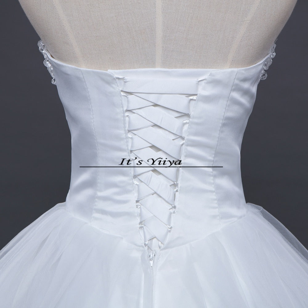 Free shipping 2015 new white cheap wedding dress princess wedding dresses fashion wedding gown Vestidos De Novia HS238