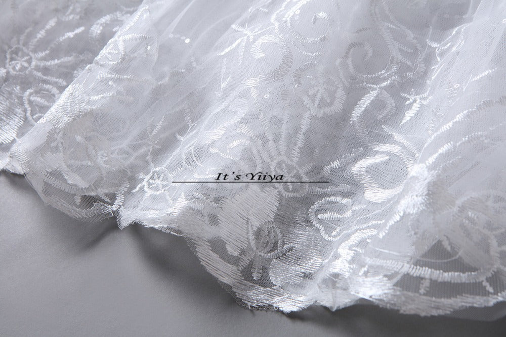 Free shipping White Wedding Ball Gowns Flowers Short Sleeves Cheap Princess Vestidos De Novia Wedding Frock Bride Dress HS233