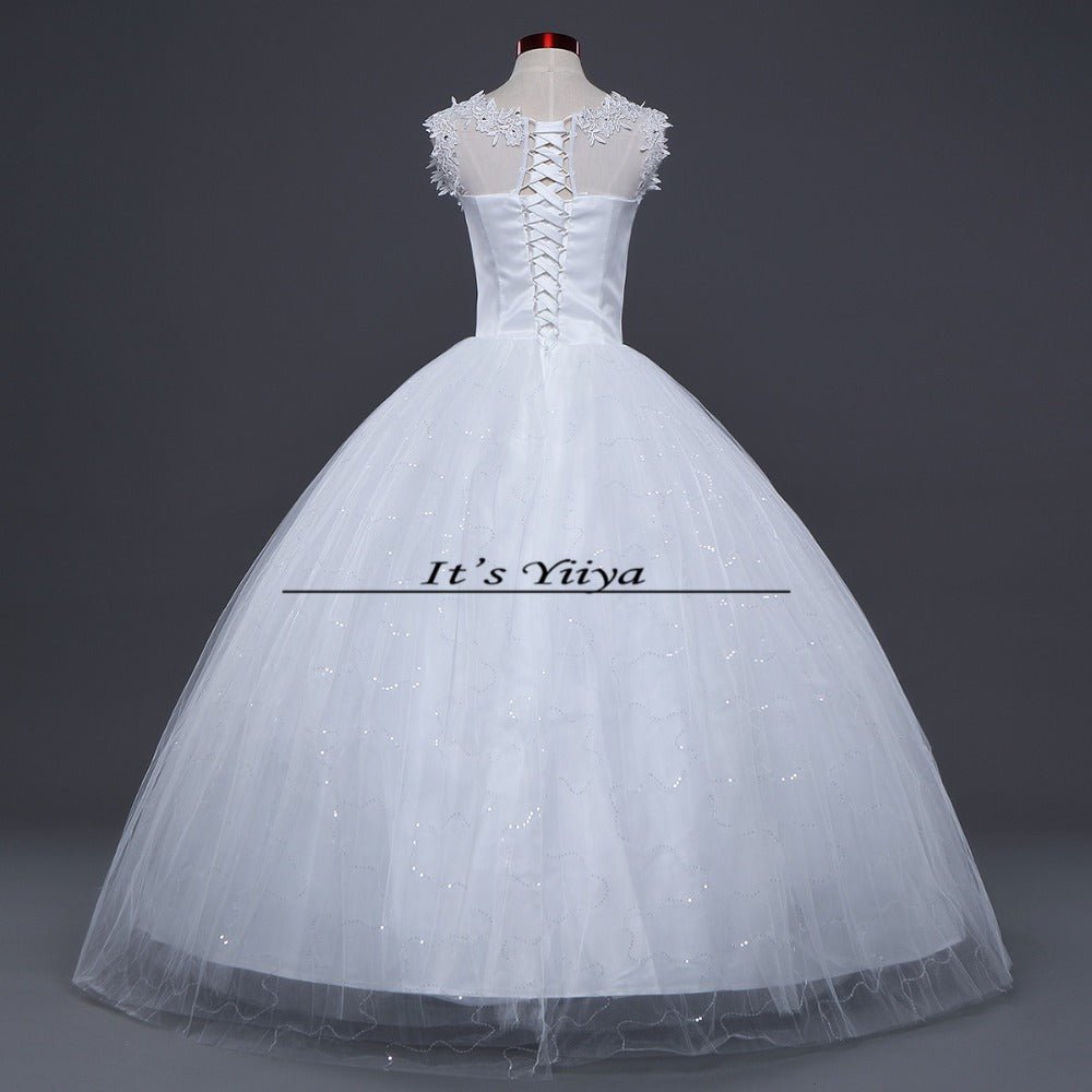 Free shipping new wedding dress 2015 plus size lace wedding dress cheap wedding gown frock Vestidos De Novia Bridal dress HS143
