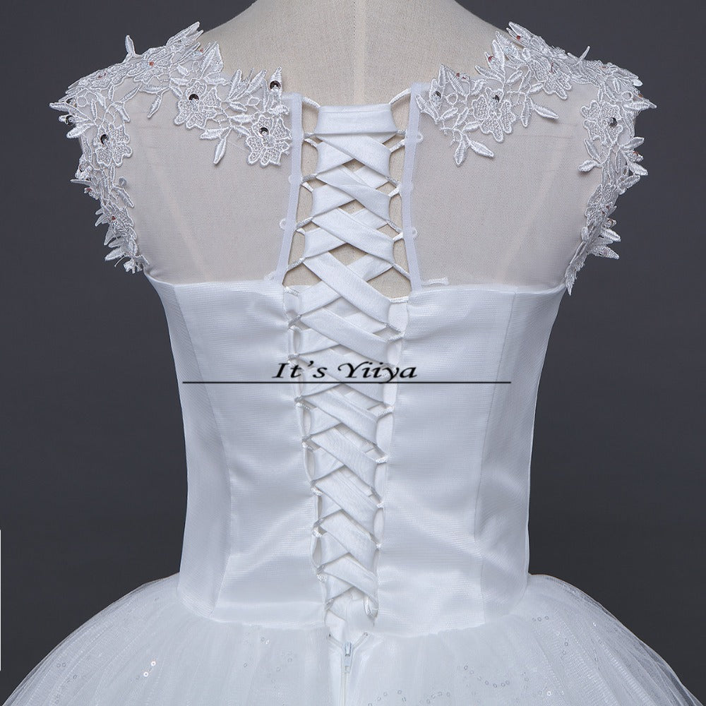 Free shipping new wedding dress 2015 plus size lace wedding dress cheap wedding gown frock Vestidos De Novia Bridal dress HS143