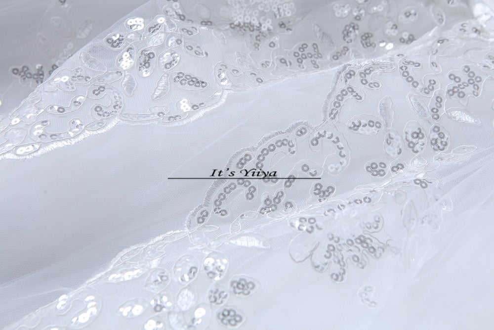 Free shipping 2015 new bridal white wedding dress princess wedding gown cheap romantic lace up bride Vestidos De Novia Y617