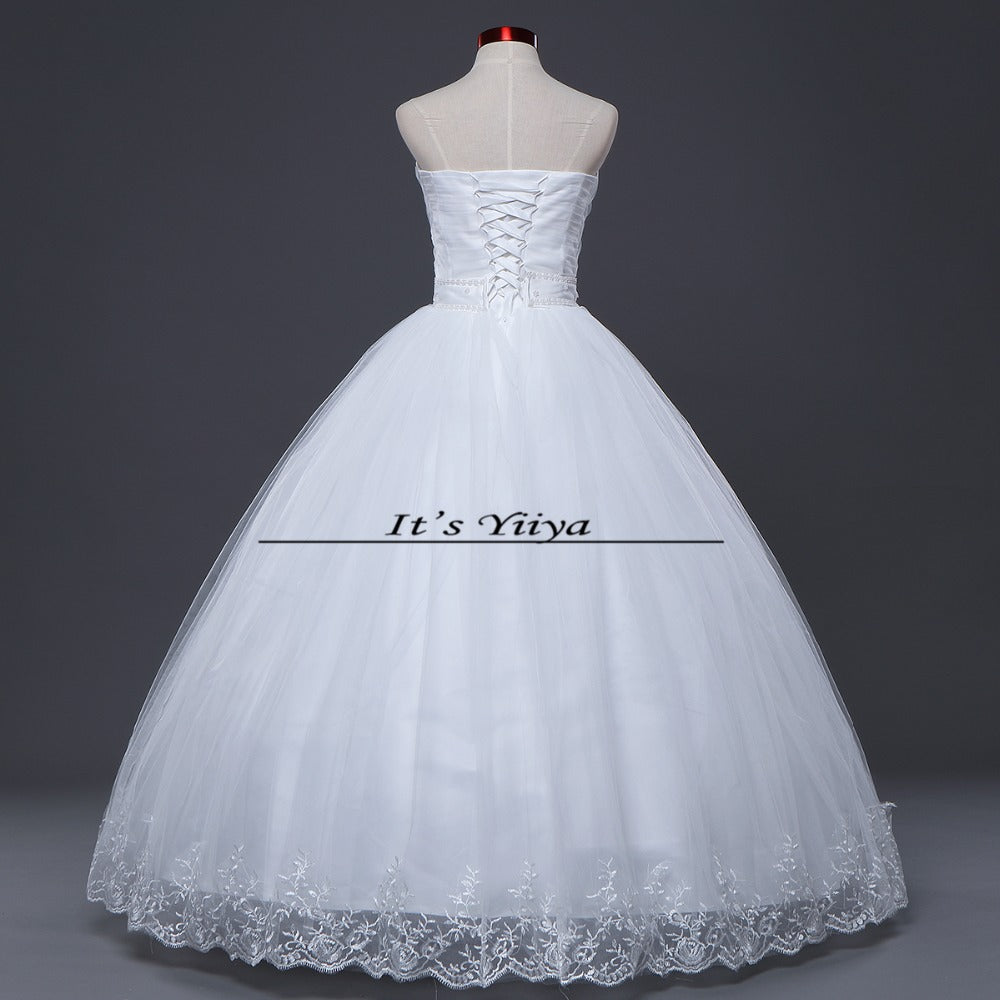 HOT Free shipping new 2015 white princess fashionable lace wedding dress romantic tulle wedding dresses Vestidos De Novia HS103