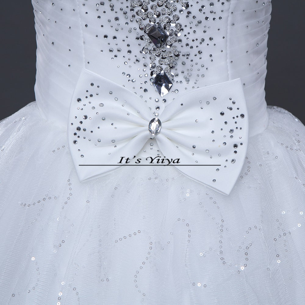 Free shipping YiiYa red wedding gowns cheap plus size lace Vestidos De Novia fashion design bride wedding dresses Y272