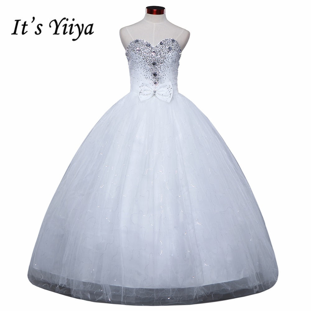 Free shipping YiiYa red wedding gowns cheap plus size lace Vestidos De Novia fashion design bride wedding dresses Y272